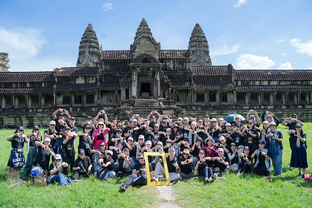 Conference Group at Angkor Wat temple