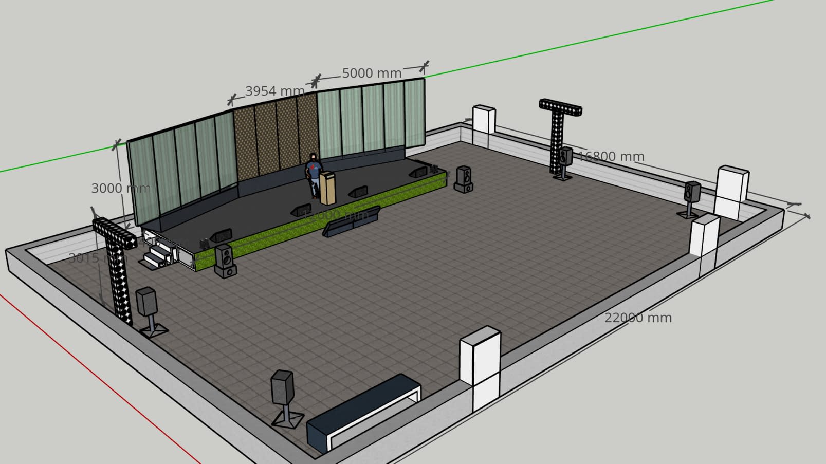 Sofitel Conference room floor plan design by Sam Inspire